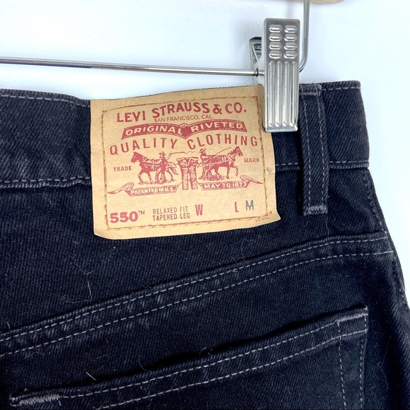 Vintage 90s Black 550 Levis - Picture 3 of 8